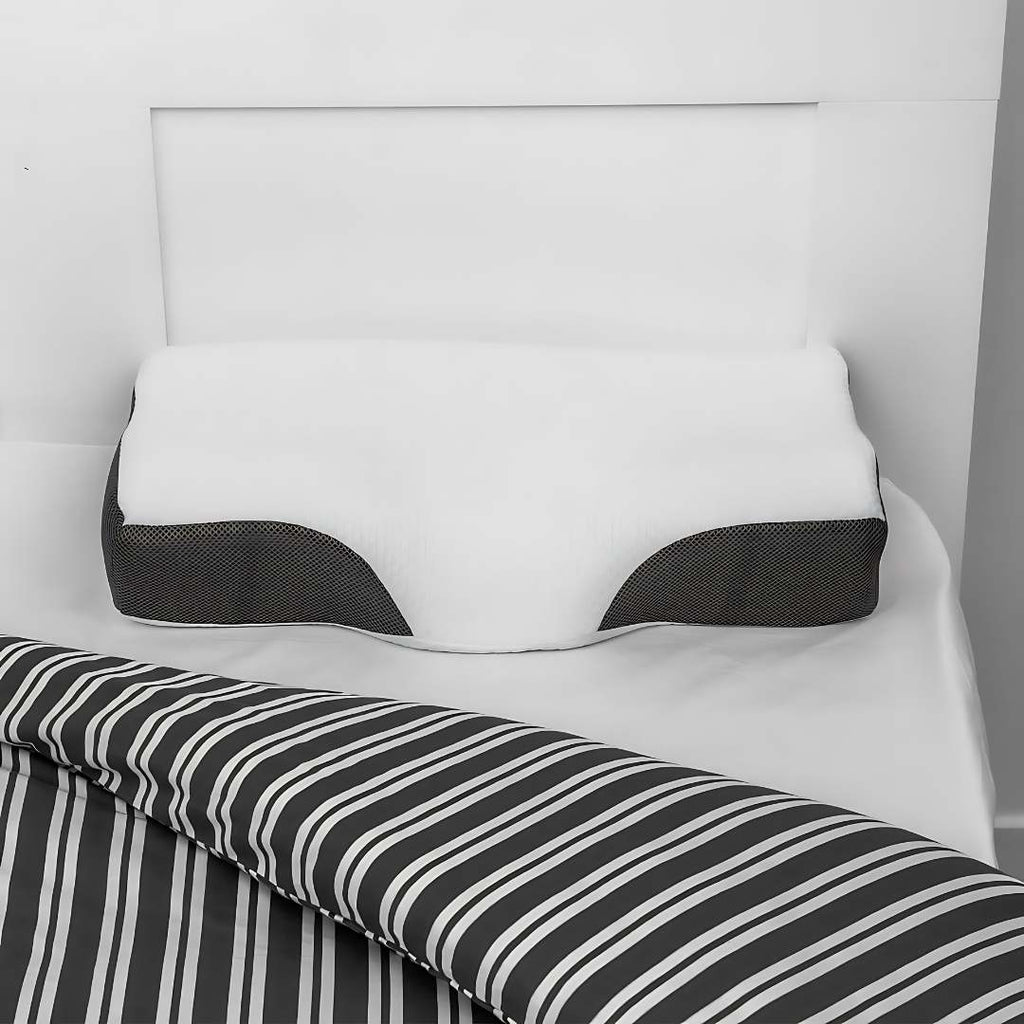 NexaRest Kontureret Memory Foam Nakke pude til Komfortabel Søvn Støtte