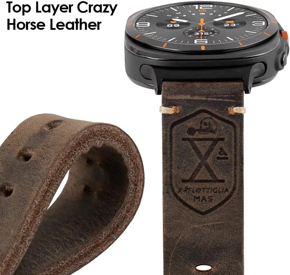Ardentora Læderrem Med Vintage Look Til Samsung Watch Ultra