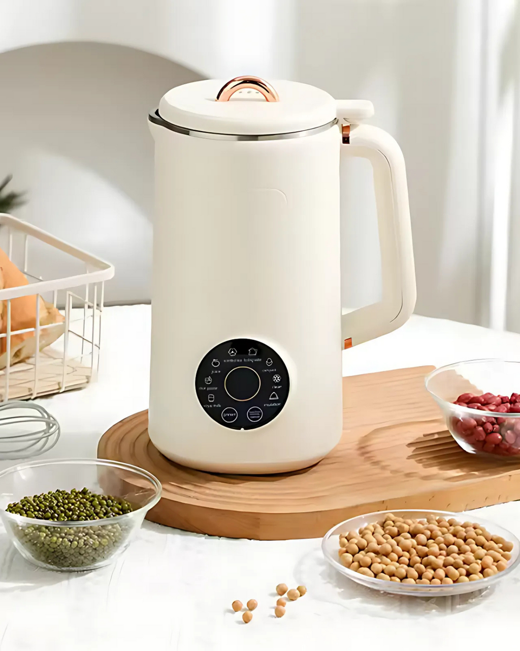 Nutriva Mini Mandel- og Cashew Havremælkmaskine til Hjemmebrug