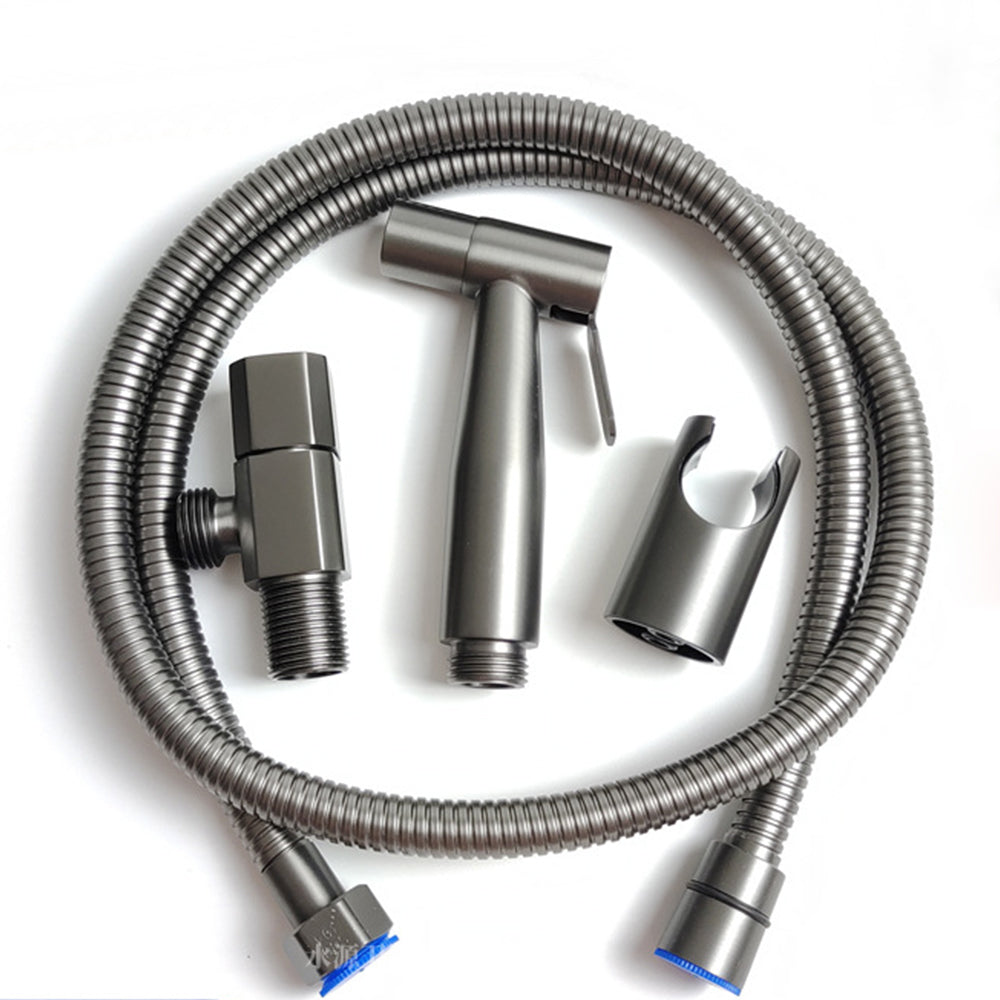 Nuvoro Hygienisk Håndholdt Bidet Sprayer Til Toilet Med Rustfrit Stål Gunmetal Grå