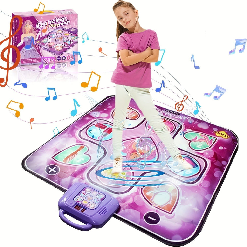 Rosa Dansemåtte til Børn med Pointfunktion og Rhythmiske Spil – Uden TV – DanceFun Måtte