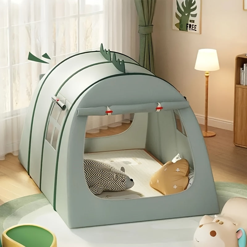 Børns Dinosaur-formede Legetelt – Foldbart og Sjovt Design