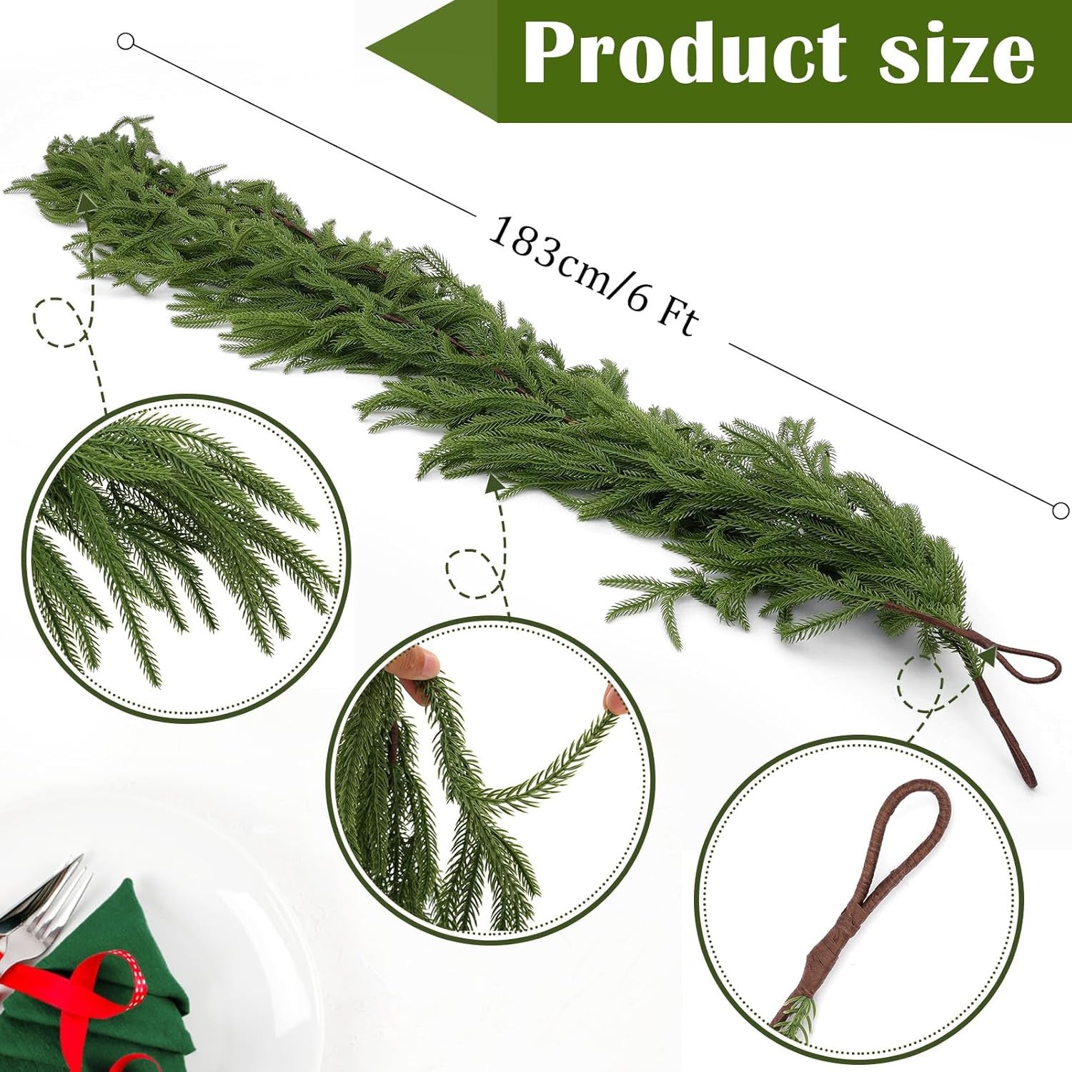 EverPine™ – Dekorativ Tannengirlande