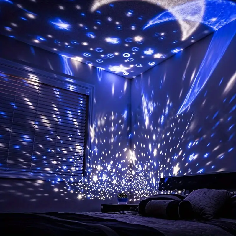 Stjernehimlen Nattlampe til Børn – Magisk LED Projektor med Farveskift