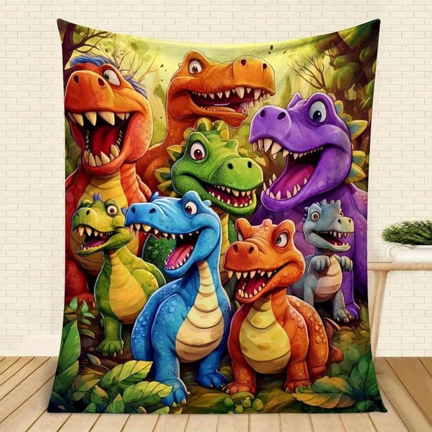 DinoBlanket™ – Hyggelig Dinosaur tæppe
