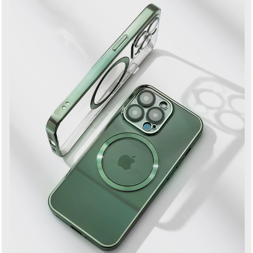 Gennemsigtigt iPhone-cover til trådløs opladning