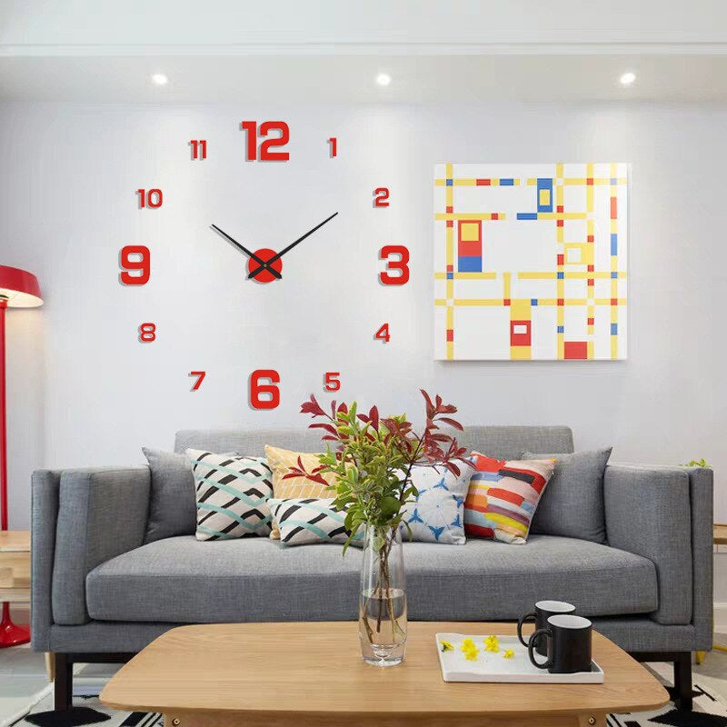 Luminor Moderne Sort Vægur Med Kvartsbevægelse
