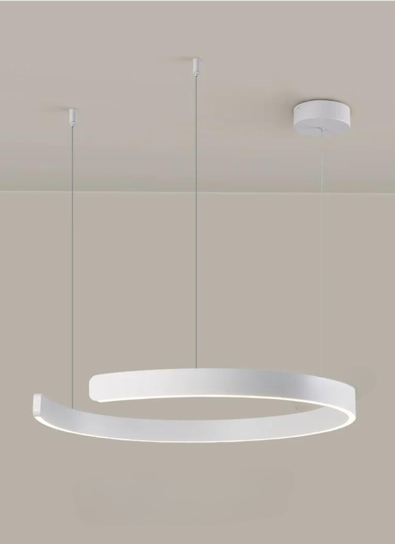 AerisGlow Moderne Rund LED Loftkrone Til Stuen