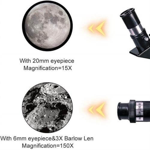 Udforsk stjernerne med lethed - Professionelt teleskop med stativ & 150x zoom til måneobservation