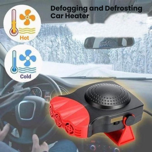 ThermaWave 12V Bilvarmer Defogger Defroster Bærbar Enhed