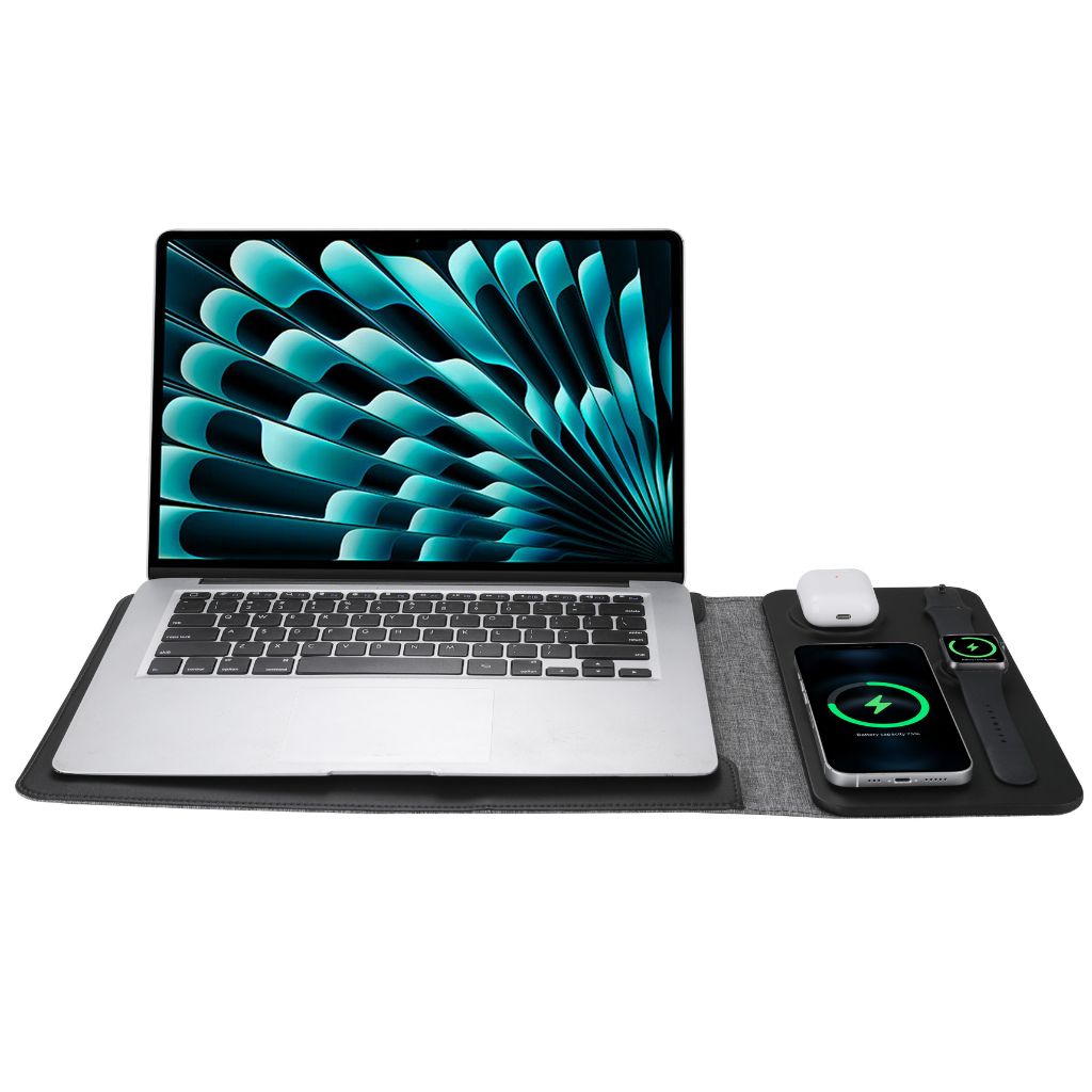 PowerDesk Sleeve – Slim Laptop Case med Trådløs Opladningsfunktion
