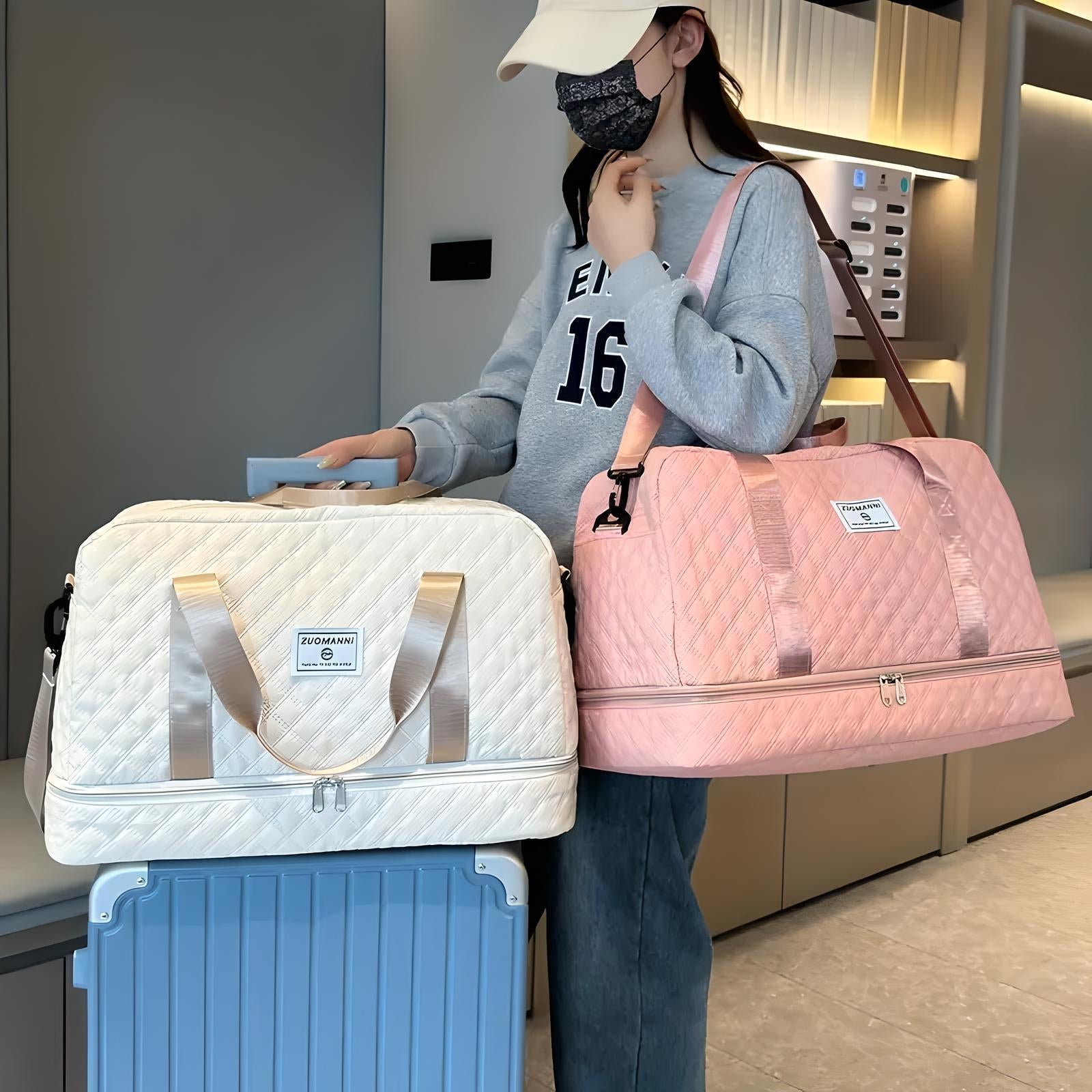 Voyager Weekender Duffle Bag Med Vandtætte Lommer
