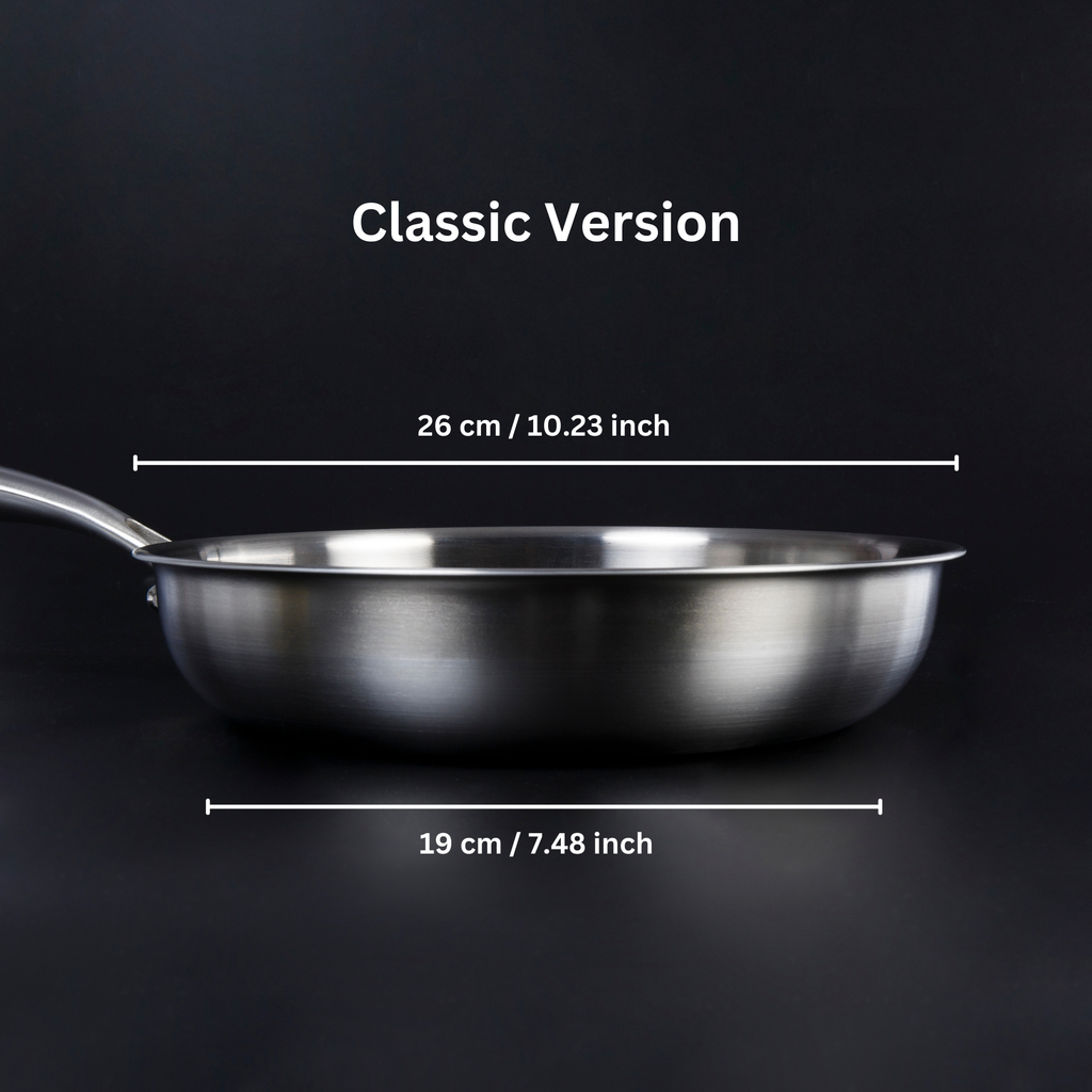 NovaTi Ren Titanium Inderside Nonstick Stegepande Uden Belægninger Til Sikker Madlavning | Petprovac