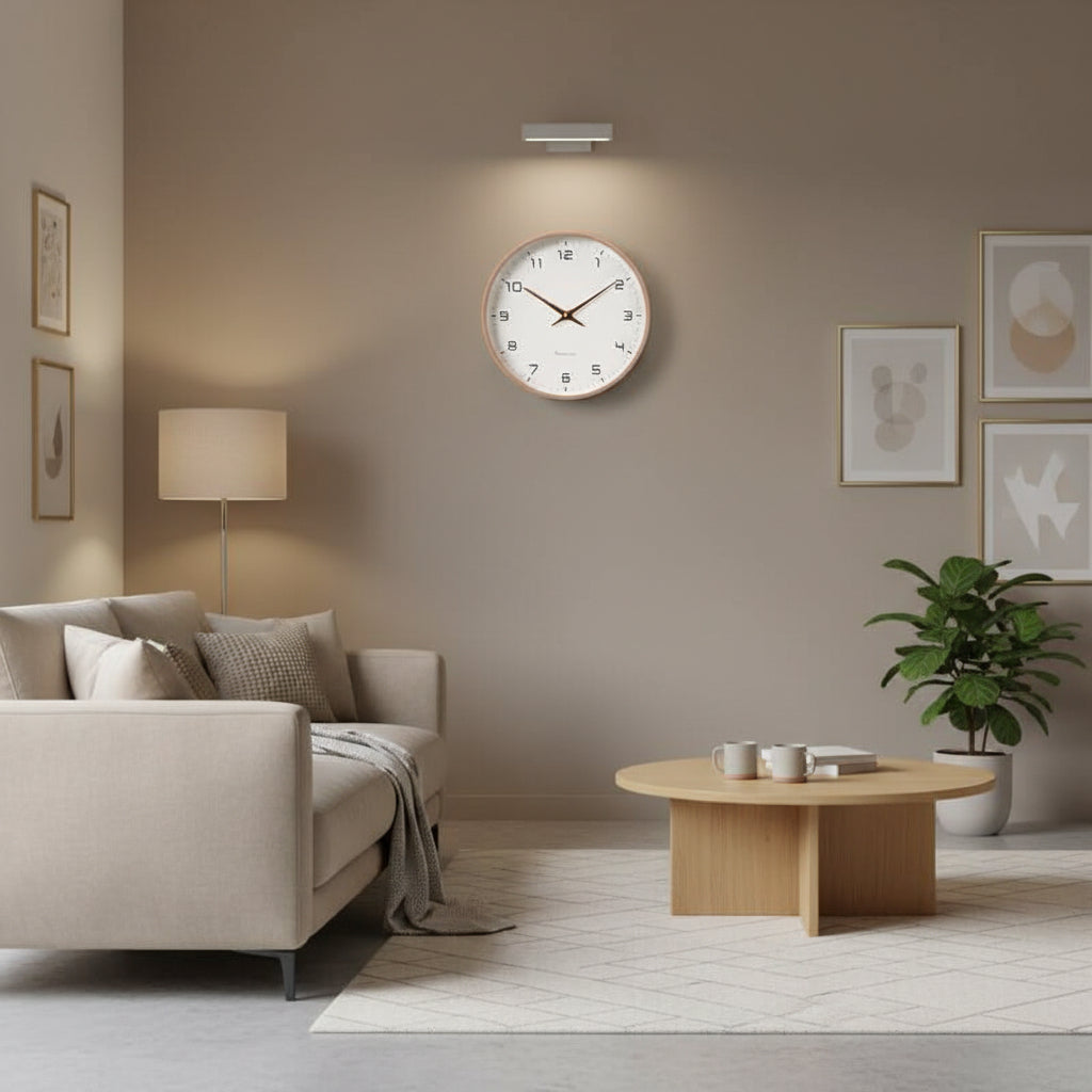 Claryo Skandinavisk Trævægur Minimalistisk Design