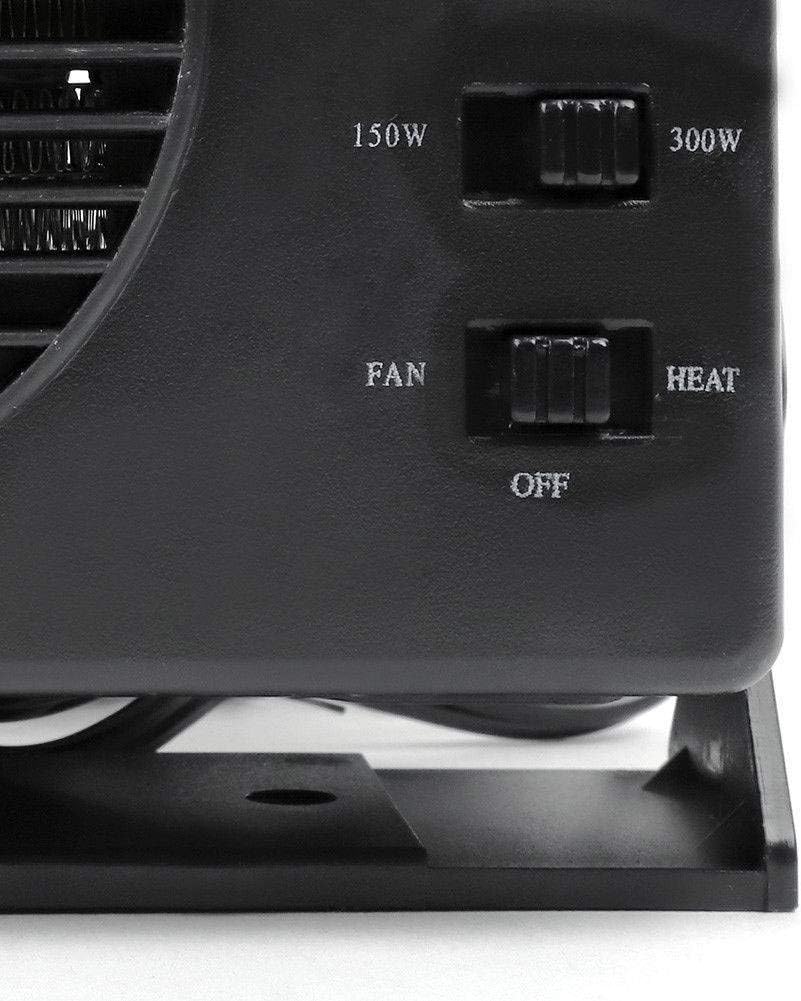 12V Keramisk Bilvarmer | 150W-300W Bærbar Vifte med Automatisk Termostat til Vinterbrug i Køretøjer
