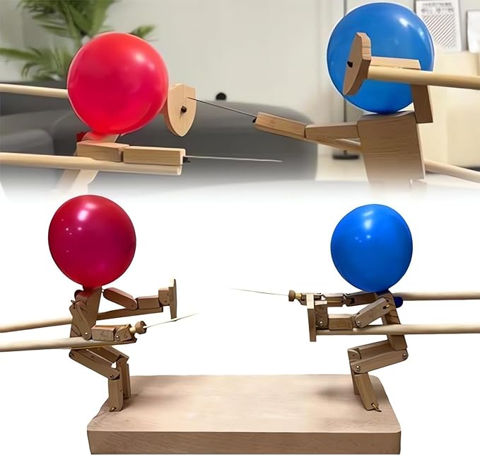 Håndlavede Ballonhoveder Træ-Kæmpe Dukker