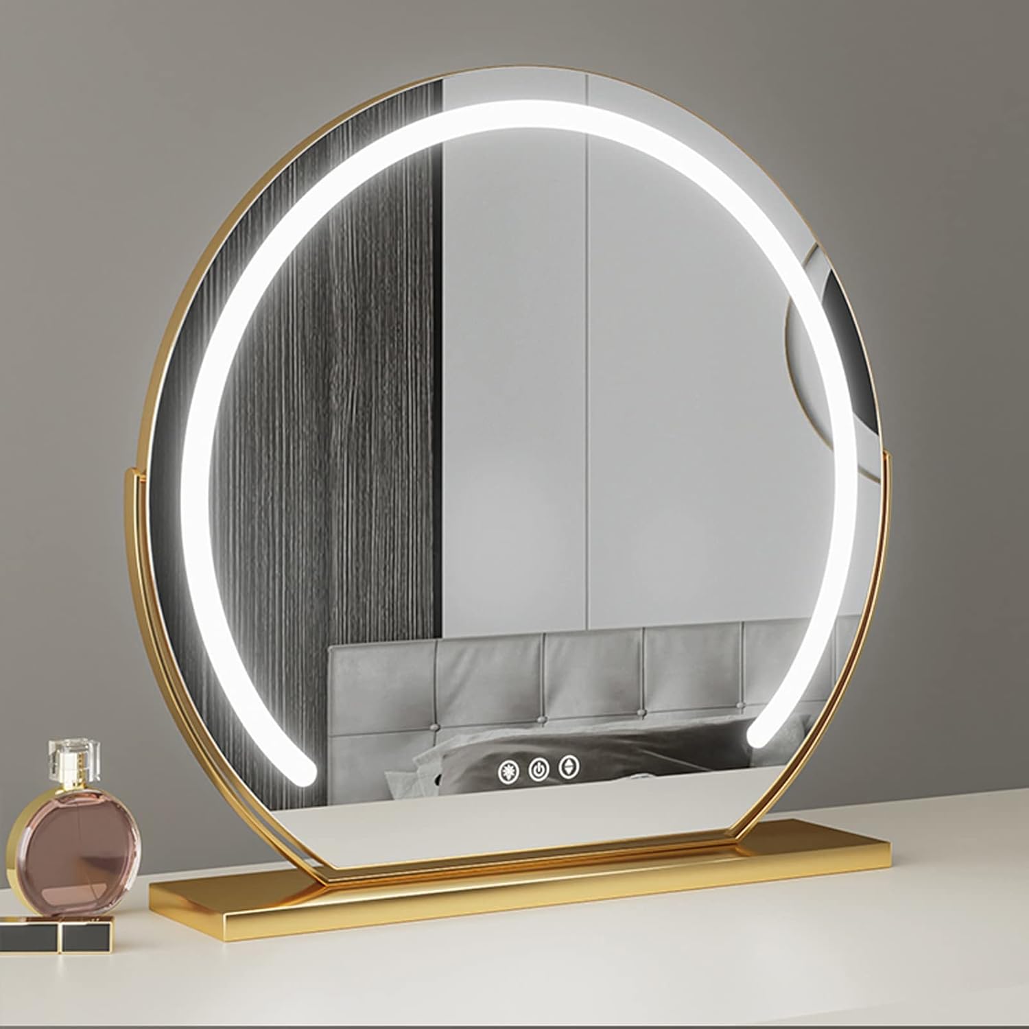 Luminara Dimmable LED Spejl Med Touch Aktivering Til Makeup