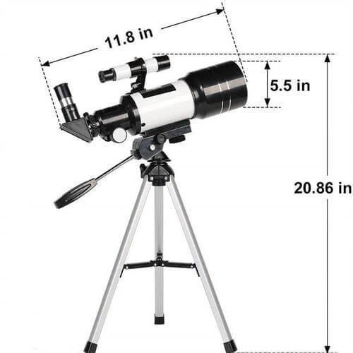 Udforsk stjernerne med lethed - Professionelt teleskop med stativ & 150x zoom til måneobservation