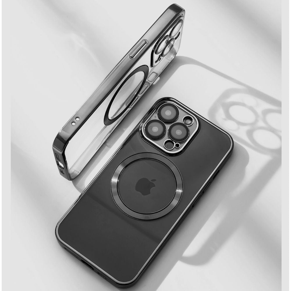 Gennemsigtigt iPhone-cover til trådløs opladning
