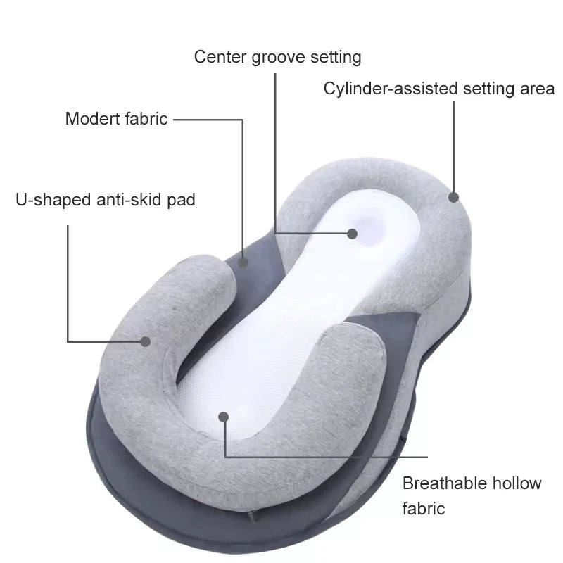 Anti-Reflux Hævet Baby Lounger Til Nyfødte Og Spædbørn