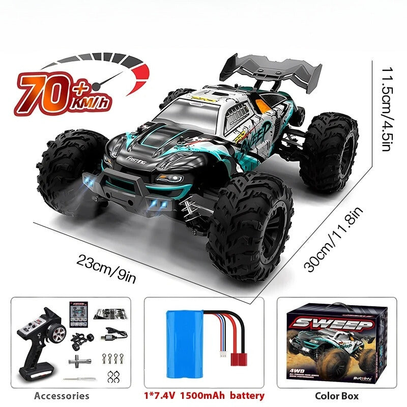 StormRift 1:16 Skala RC Truck 4WD Off-Road Med LED Fjernbetjening