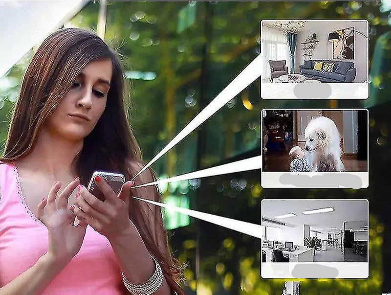 LumaCam 5G Trådløs Kamera 1080P Ingen Bor Installation Med WiFi App Overvågning Nattesyn
