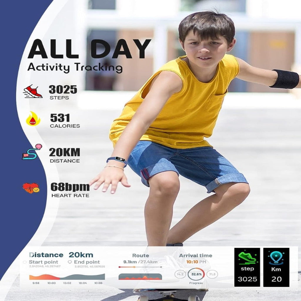 KidzTrail Pro Børns GPS Smartwatch Til Skridttælling Og Aktivitet