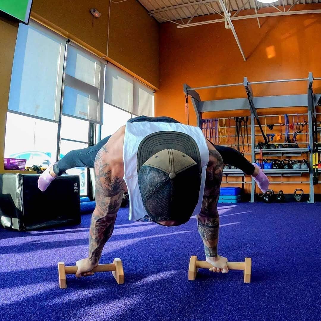 Calisthenics PowerBars – Kraftige Træ Push-Up Støtter