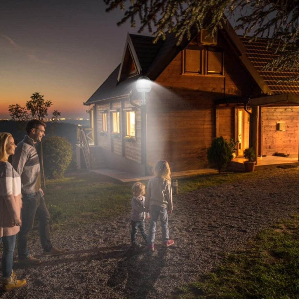 Kocaso Vægpakkelampe LED-lamper 144 Leds Med Fotocelle Sensor - Ip65 Vandtæt Udendørs Lampe