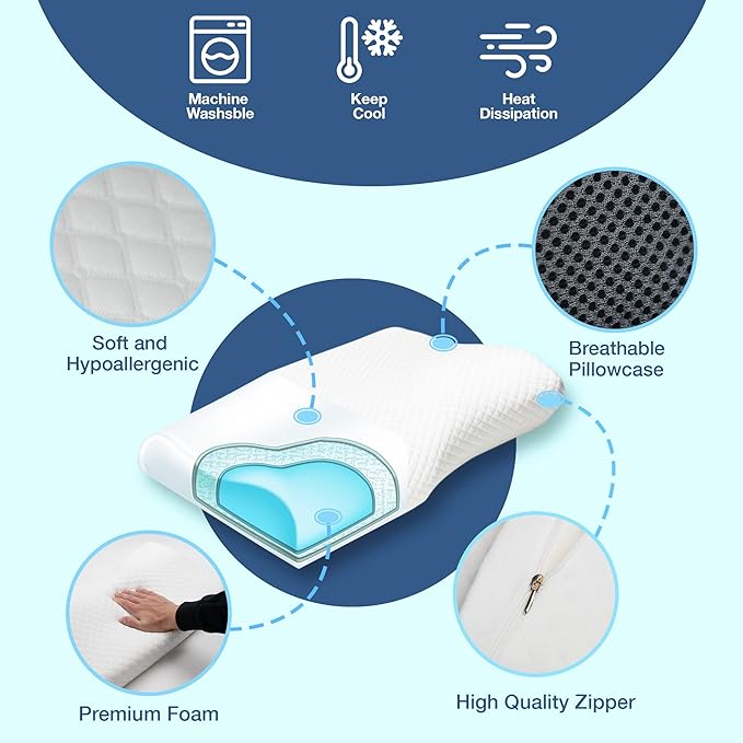 SomnoNova Deep Sleep Ergonomisk Pude Til Snorkenreduktion