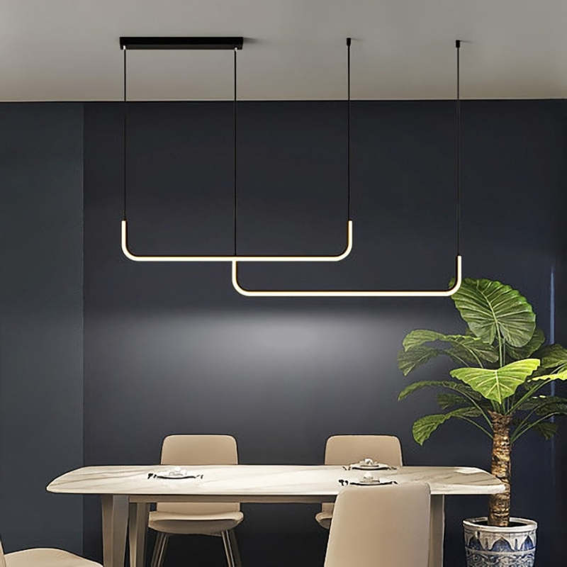 EdgeGlow Pendel LED Lys Med Metal Konstruktion Og Silikone Belægning