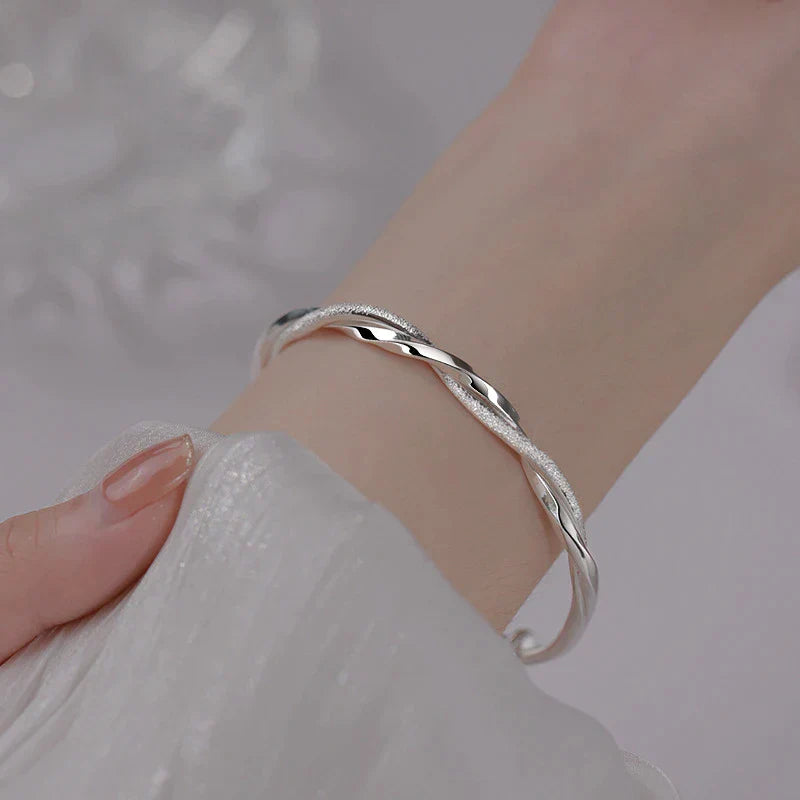 Flettet Sterling Sølv Armbånd Fra Timeless Elara Til Kvinder