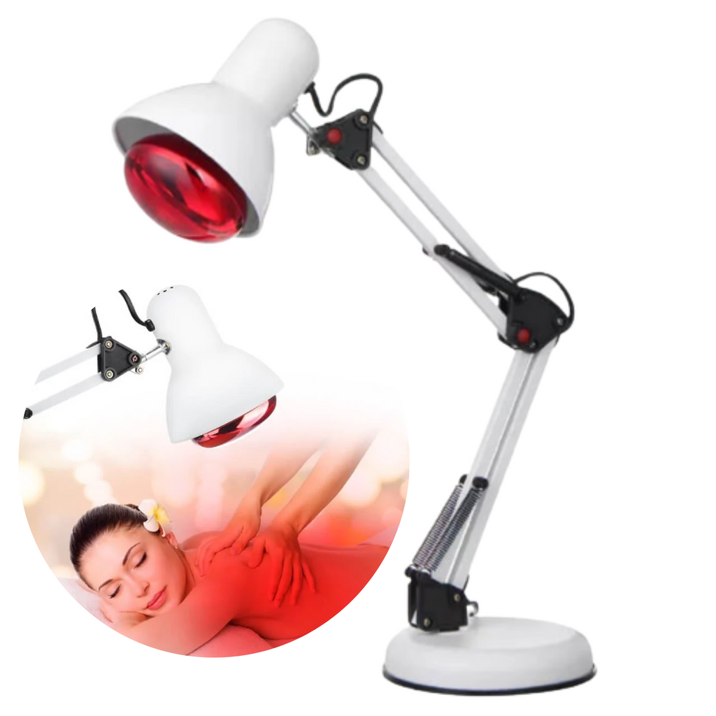 NovaRay Rødt Lys Terapi Lampe med Infrarød Varme på Tripod Stativ
