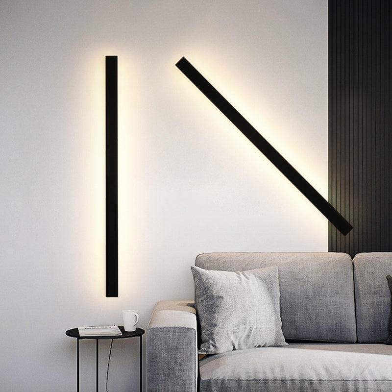 Nyx Black LED Finish Edition Linear Væglampe Udendørs