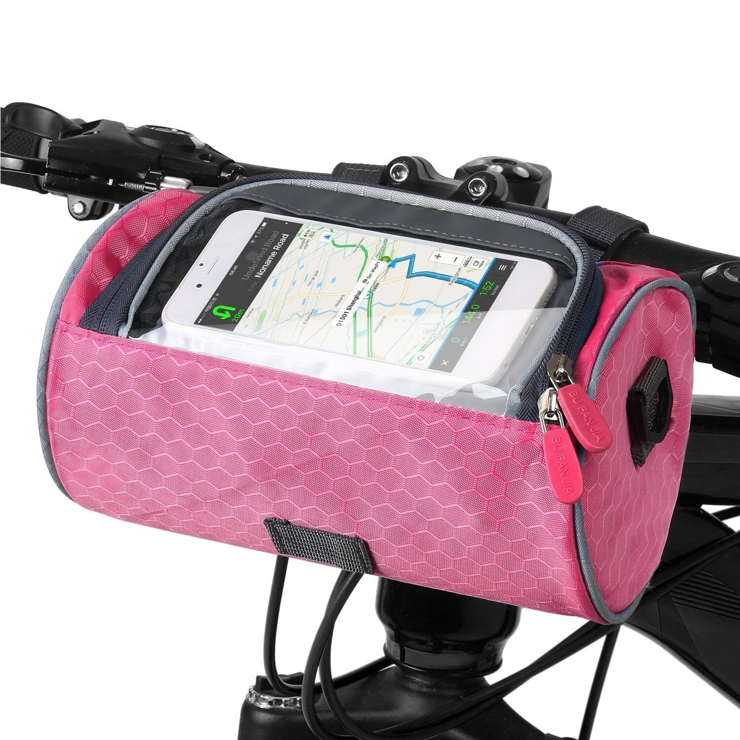 Praktisk Cykelstyrtaske med Smartphone Holder og Vandafvisende Materiale