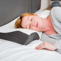 NexaRest Kontureret Memory Foam Nakke pude til Komfortabel Søvn Støtte