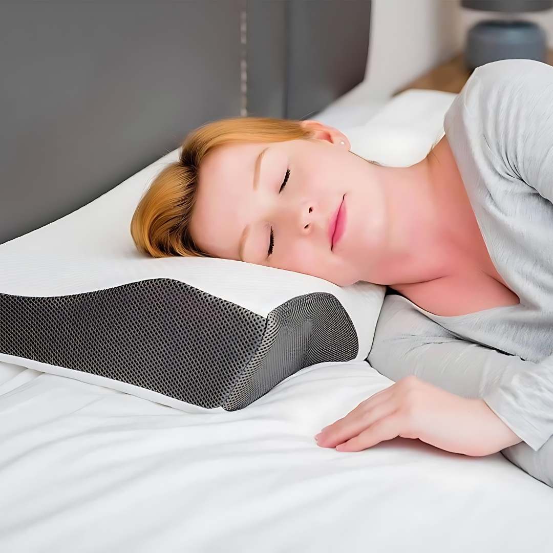NexaRest Kontureret Memory Foam Nakke pude til Komfortabel Søvn Støtte