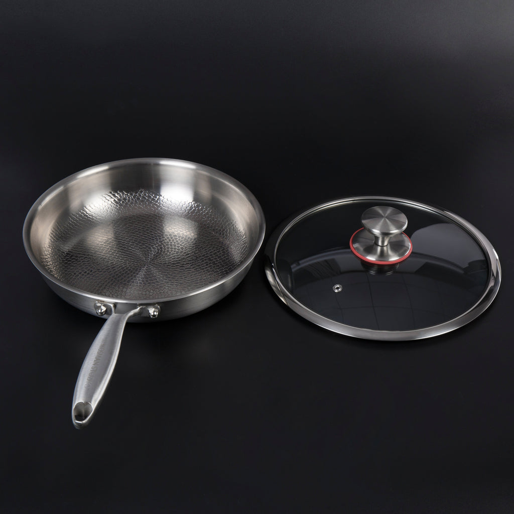 NovaTi Ren Titanium Inderside Nonstick Stegepande Uden Belægninger Til Sikker Madlavning | Petprovac