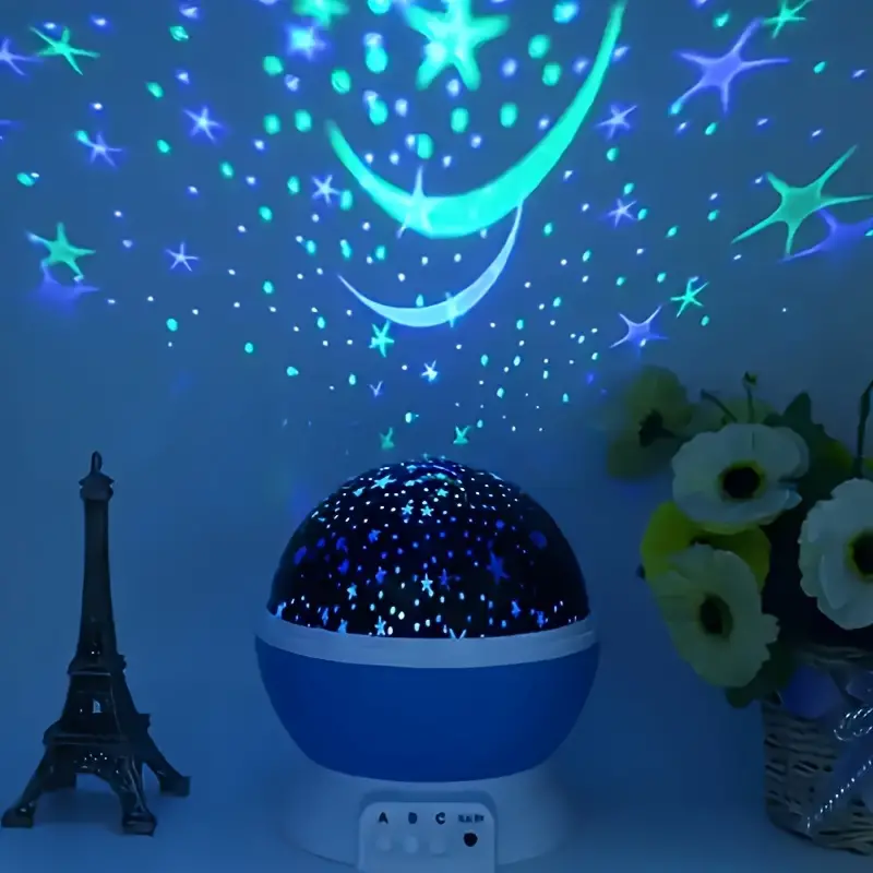 Stjernehimlen Nattlampe til Børn – Magisk LED Projektor med Farveskift
