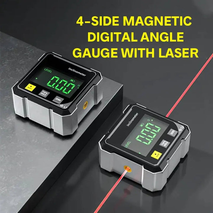 Præcisions Vinkelmåler AnglePro – Magnetisk Digital Laser Nivå