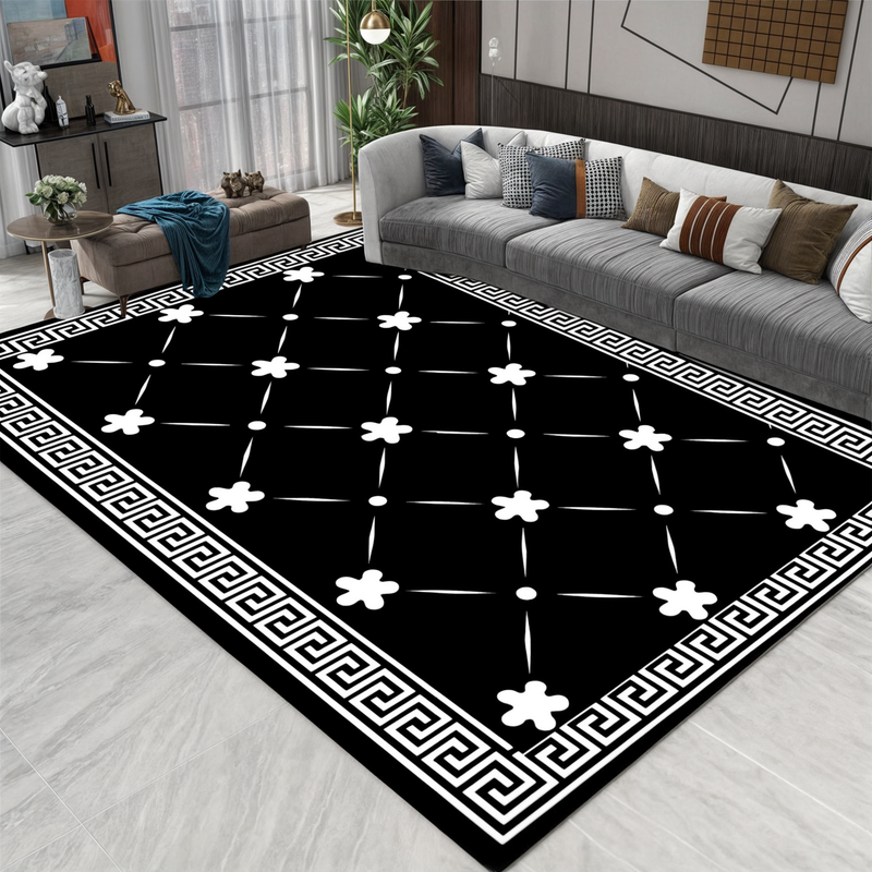 3D Optisk Illusions Dørmåtte med Geometrisk Skakbrætmønster til Entré