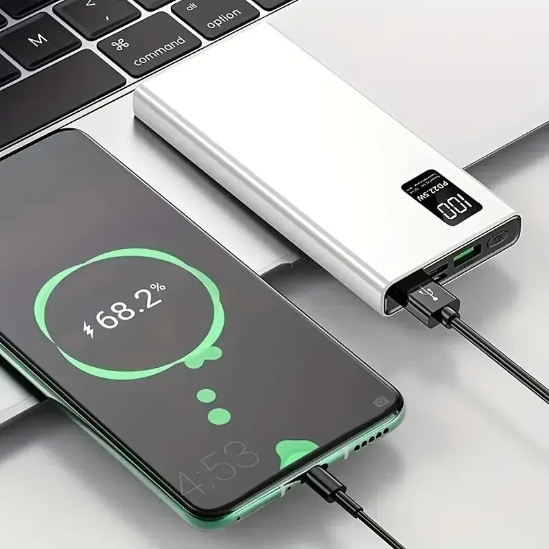 Kraftfuld Power Bank med Hurtig Opladning og Digital Batteri Display