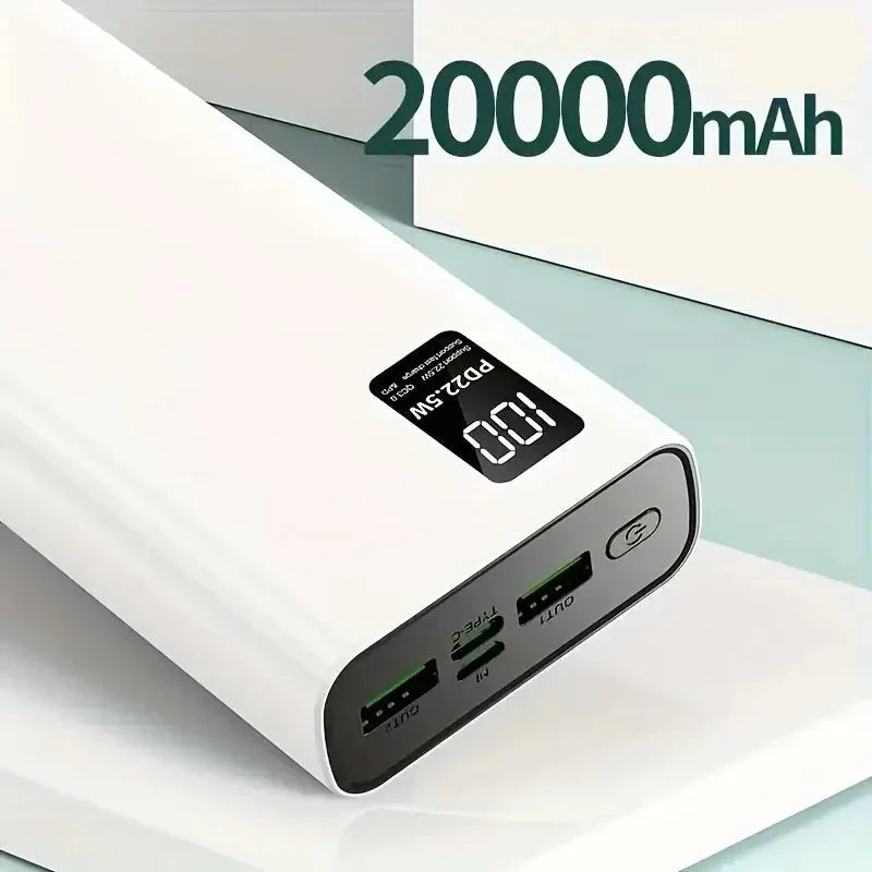 Kraftfuld Power Bank med Hurtig Opladning og Digital Batteri Display