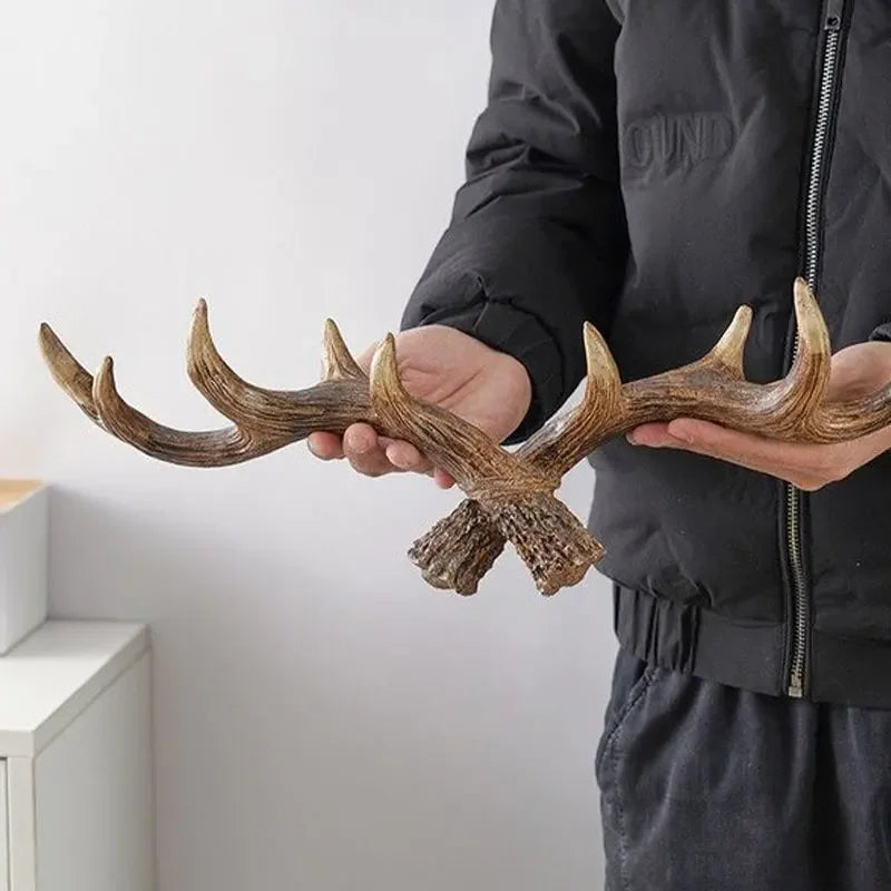 Dekorativ Vægkrog med Gevirform og Naturligt Udseende til Entré og Indretning