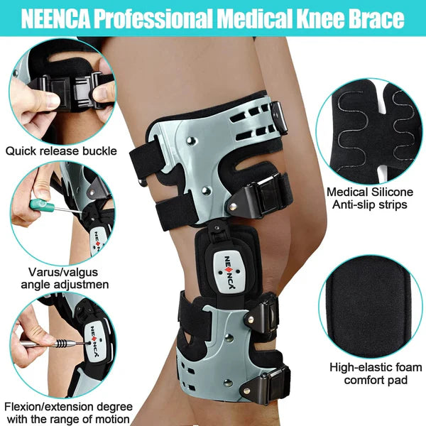 KneeCare Pro Unloader Knæstøttebandage til Medial og Lateral Støtte
