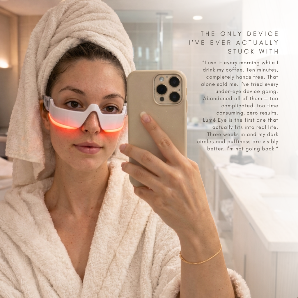 Under Eye Rejuvenation Tool Med Rødt Lys Teknologi Og EMS Dual Tech