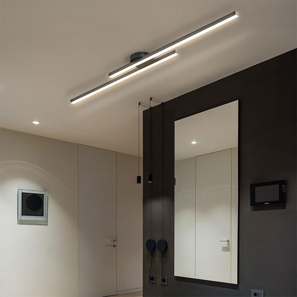 Minimalistisk Aluminium LED Loftlampe Fra LumenVale Til Stuer Design