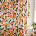 Blomster Bruseforhæng med Botanisk Mønster – Frisk og Stilfuld Badeværelseslook