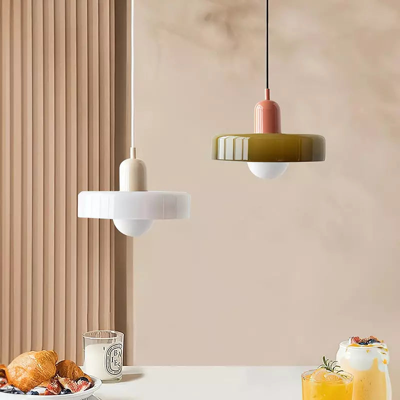 Liora Bauhaus Glas Pendelampe med Højdejustering