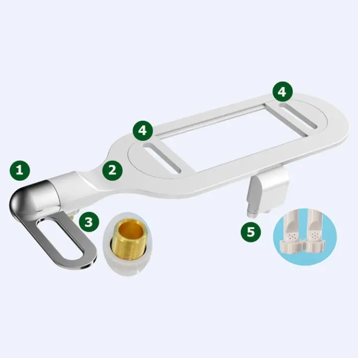 DualClean Bidet™ - Hygiejne-Aufsats